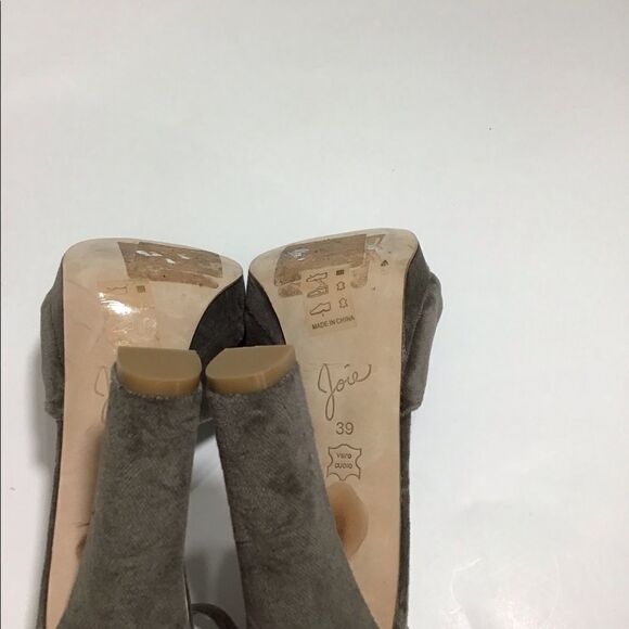 Joie Nabila Velvet Chunky Heel Platform Sandal Size 39 - Picture 7 of 8